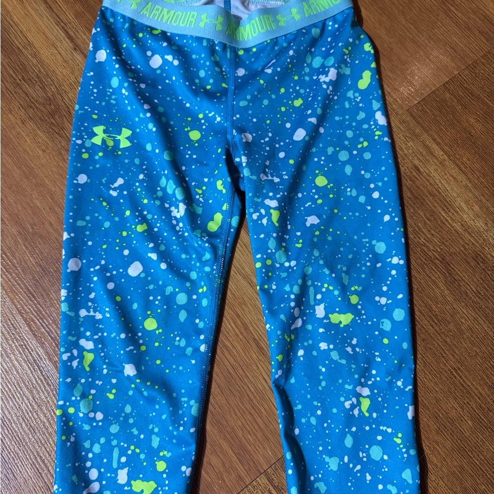 Under Armour Blue and Green Leggings